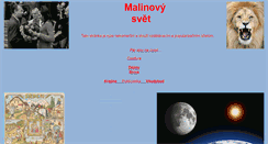 Desktop Screenshot of malinovysvet.cz